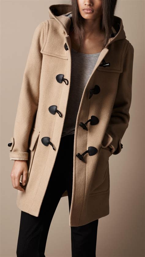 burberry wool duffle coat|burberry wool duffle coat women's.